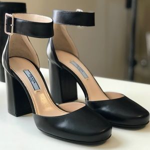 Prada Round-Toe Block Heels NEW!